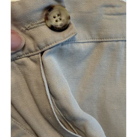 Max Mara Women's Skirt Linen Blend Khaki Knee Length Size 10 Made In Italy EUC - Picture 5 of 12